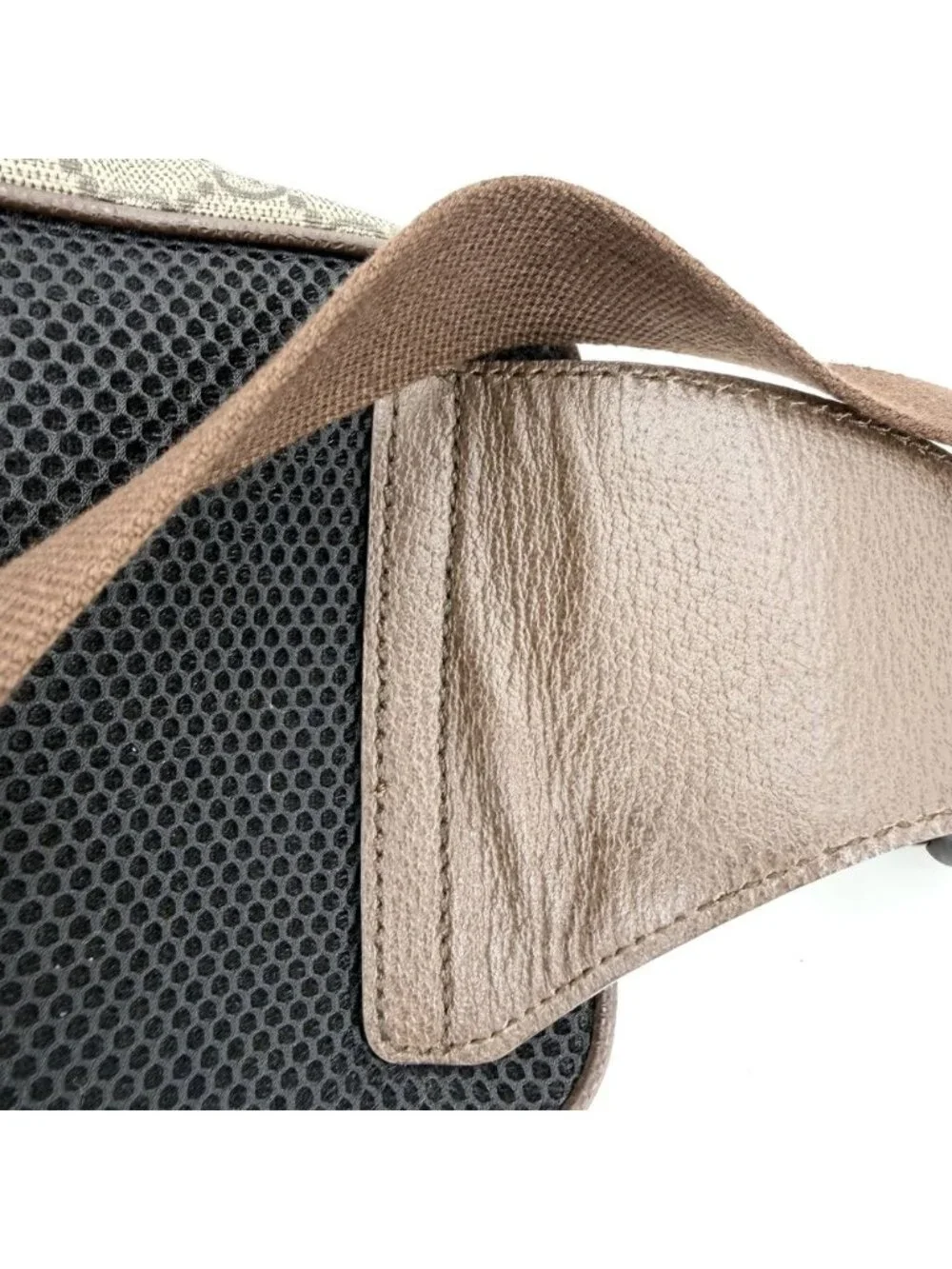 Gucci Belt Bag Ophidia Bag Sherry Line GG Supreme Canvas Leather Beige Brown